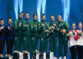 Ginástica rítmica: Brasil leva ouro inédito na Copa do Mundo, em Milão