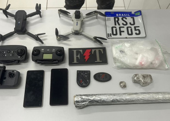 Policiais descobrem ponto de desmanche de motos e apreendem drones usados em crimes em Timon