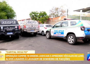 Denarc deflagra operação, mira envolvidos com facção criminosa e apreende carros de luxo em Teresina