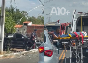 Colisão entre moto e carro deixa homem morto e ex-vice-prefeito de município gravemente ferido no Piauí