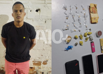 Casal tenta fugir da polícia, mas é preso com drogas na zona Sudeste de Teresina