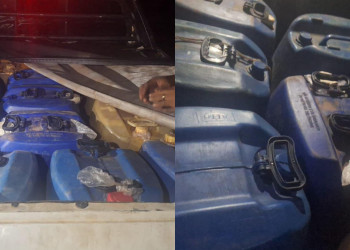 Polícia prende homem e apreende mais de 30 tambores de combustível para comercialização ilegal em Teresina