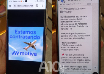 Aeroporto de Teresina alerta para golpes envolvendo falsas ofertas de emprego no terminal