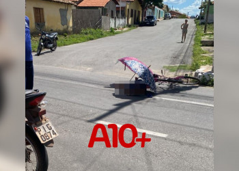 Homem morre após ser atropelado por motocicleta no interior do Piauí; condutor seria uma criança de 12 anos