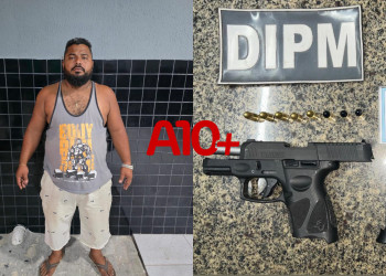 Suspeito é preso após ameaçar homem e duas crianças com arma de fogo no litoral do Piauí
