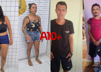 PM fecha boca de fumo e prende 4 pessoas no litoral do Piauí; uma delas ainda fez ameaças contra os militares