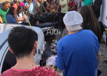 Casal é surpreendido e executado a tiros nas proximidades de hospital no Centro de Teresina