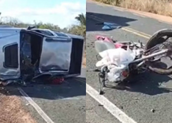 Motociclista morre em colisão com caminhonete no interior do Piauí