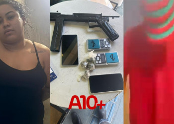 Polícia prende mulher e apreende adolescente por tráfico de drogas e porte de arma de fogo em Teresina