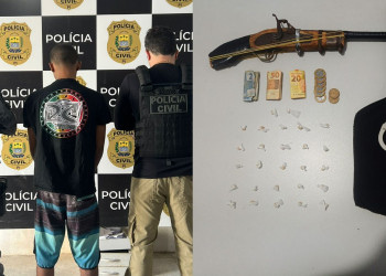 Homem é preso e drogas, arma e veículos são apreendidos em operação policial no Sul do Piauí