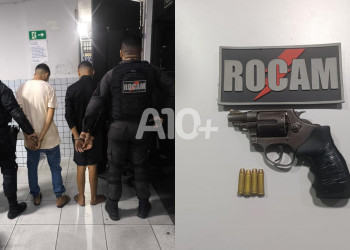 Dupla desobedece ordem de parada, tenta fugir da polícia, cai de moto, mas é presa em Teresina