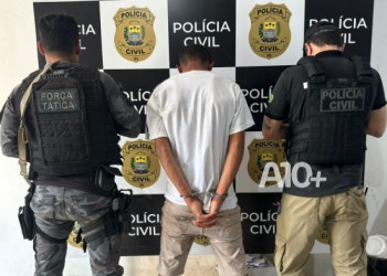 Foragido da Justiça por roubos e tráfico de drogas é preso pela polícia no interior do Piauí