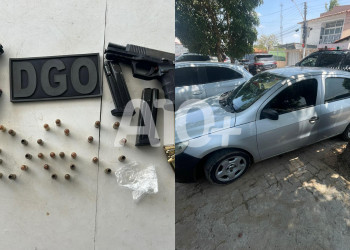 Homem é preso com veículo roubado e armas de fogo dentro de mochila infantil na zona Sul de Teresina