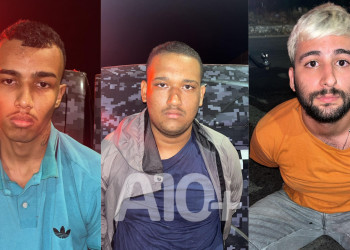 Polícia prende trio suspeito de roubar carro e portar arma de fogo e drogas em Teresina