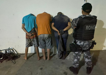 Polícia prende trio suspeito de roubar carro e portar arma de fogo e drogas em Teresina