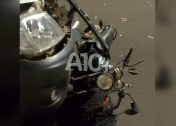 Homem morre em acidente entre caminhonete e moto na Avenida Zequinha Freire, em Teresina