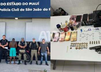 Polícia prende homem por tráfico de drogas e posse ilegal de arma de fogo no interior do Piauí