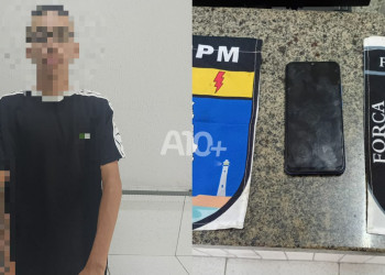 Adolescente que invadiu loja e roubou celular é apreendido no litoral do Piauí; vídeo mostra ação