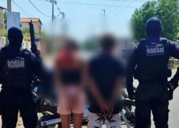 Casal é preso por tráfico de drogas no interior do Piauí; eles estavam com maconha e crack