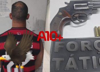 Polícia prende homem com arma de fogo e munições intactas na zona Sudeste de Teresina
