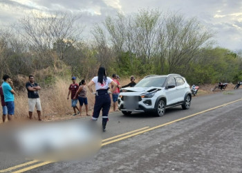 Comerciante que estava a caminho de casa morre após ser atropelado por carro no interior do Piauí