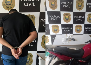 Homem é preso por tráfico de drogas, posse irregular de arma de foco e adulteração de veículo no Piauí