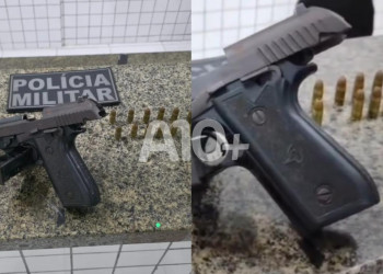 Polícia apreende pistola e conduz homem por porte ilegal de arma de fogo no litoral do Piauí