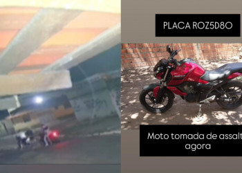 Filha de policial é assaltada quando voltava da igreja com a filha em Timon; família pede ajuda para localizar moto avaliada em R$ 30 mil