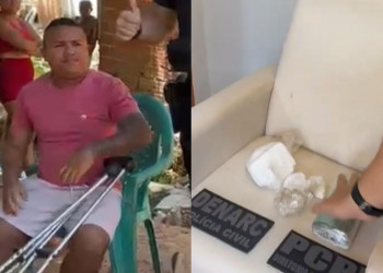 Foragido conhecido como “Chebinha” é preso com grande quantidade de drogas, carregadores de pistola e drone em Teresina