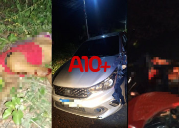 Acidente entre carro e moto deixa duas mulheres mortas no interior do Piauí