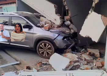 Carro da Secretária de Cultura de Luzilândia invade casa do vice-prefeito e aumenta clima de tensão política