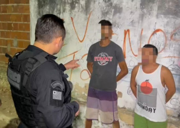 “Se voltarem a pichar vão passar o Natal na cadeia”, diz delegado a suspeitos no litoral do Piauí; VÍDEO!