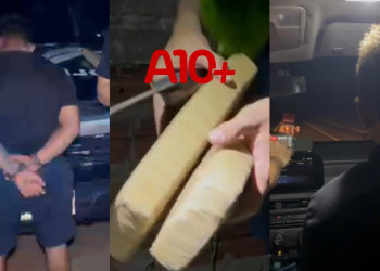 Suspeitos de tráfico de drogas tentam fugir da polícia, mas são presos no Piauí; VÍDEO!