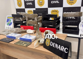 Forças de segurança interceptam carregamento de 60 kg de drogas que abasteceria o PCC em Teresina