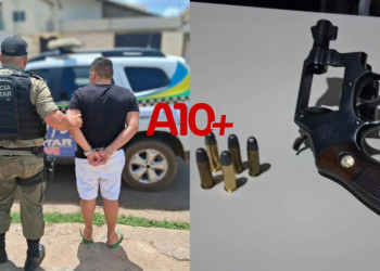 Homem é preso suspeito de ameaçar rival com arma de fogo dentro de bar no interior do Piauí