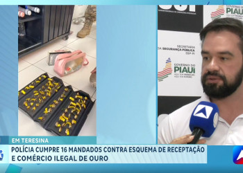 Delegado dá detalhes de operação que investiga comércio ilegal de ouro e joias em Teresina; saiba tudo!