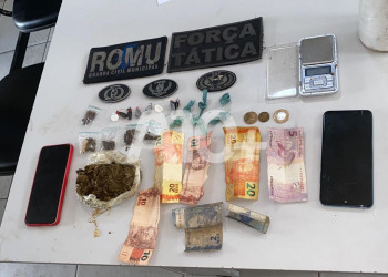 Força Tática prende dois suspeitos de tráfico e apreende drogas na zona Sul de Teresina; VÍDEO!