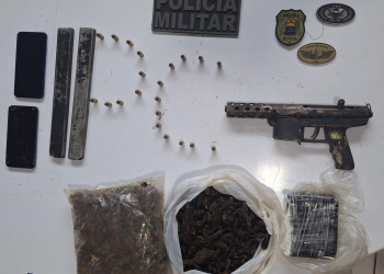 Casa usada por facção como depósito é alvo de ação policial no Piauí; drogas e arma são apreendidas. VÍDEO!