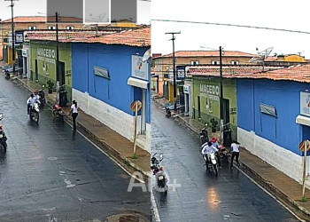 Funcionária de casa lotérica é surpreendida e assaltada a caminho de banco no Piauí; VÍDEO!