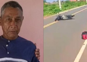 Morre no hospital idoso que foi atropelado por motocicleta durante colisão no Piauí; vítima andava de bicicleta quando foi atingida