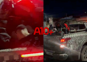 Polícia prende dupla suspeita de realizar assaltos e apreende motocicleta na zona Sul de Teresina