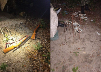 PM apreende armas usadas para caça ilegal no Parque Nacional Serra das Confusões