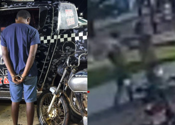 Após dois dias foragido, suspeito de matar homem a facadas em praça é preso no Piauí