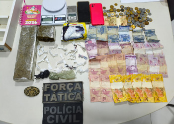 Casal é prelo pela PM por suspeita de tráfico de drogas no Piauí; residência deles era usada como ponto de vendas