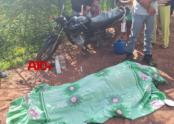 Homem morre e mulher fica ferida em colisão entre motocicletas no interior do Piauí