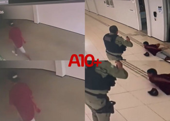 Homem invade prédio do TJ, tenta furtar arma, mas é preso pela polícia no interior do Piauí; VÍDEO!