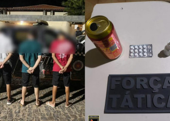 Polícia prende trio com drogas durante festividades de carnaval no Sul do Piauí