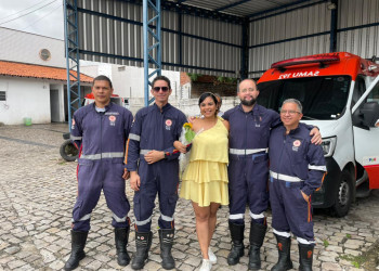 Após sofrer traumatismo cranioencefálico, vítima de acidente de trânsito reencontra equipe do SAMU que salvou sua vida em Teresina