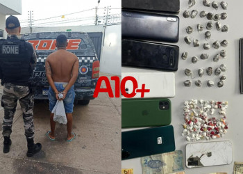“Beco do Léo”: homem que traficava drogas na zona Norte de Teresina é preso pela polícia; dinheiro e celulares apreendidos