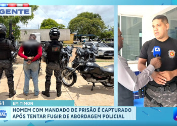 Homem tenta fugir de abordagem policial, mas é preso em Timon; era foragido do sistema prisional e envolvido com latrocínio